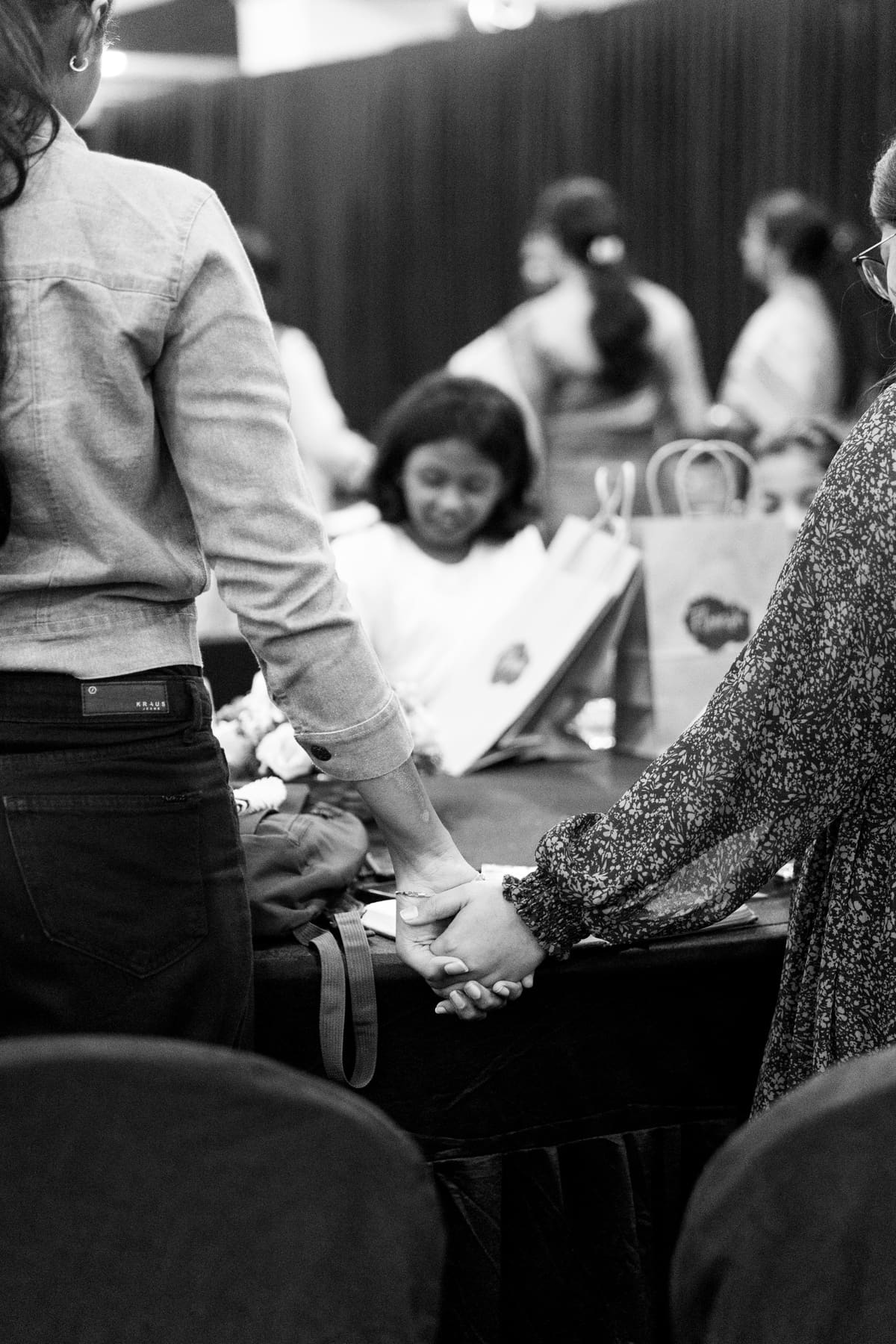 Women gathered in worship on a day set apart for Flourish